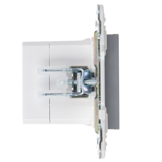 SKANDY Роз. USB A+C 18Вт SK-R13Gr сер. IEK