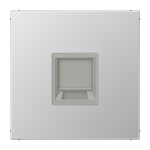 Плата (фиксация защёлкиванием) для одного модуля, металл, алюминий