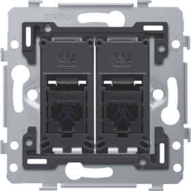 Niko Механизм розетки RJ45x2 UTP, CAT6