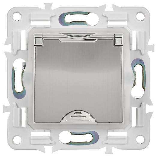 SKANDY Роз. з/к/ш кр. 16А IP44 SK-R11N никель IEK