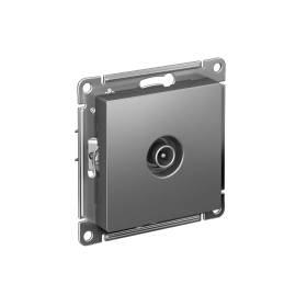 Systeme Electric AtlasDesign Сталь Розетка TV проходная 4DB, механизм