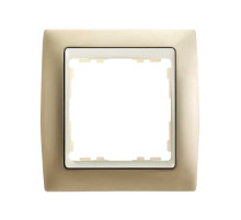 Simon 82 Шампань/Слоновая кость Рамка 1-ая