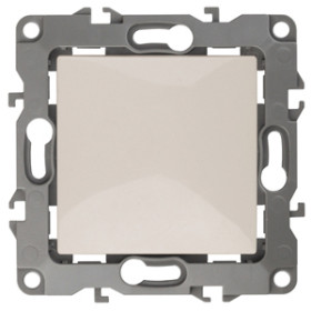 ЭРА 12-1001-02 Выключатель, 10АХ-250В, IP20, без м.лапок, Эра12, слоновая кость (10/100/3200)