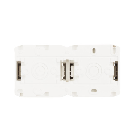 Блок выключатель и розетка с заземлением с защитными шторками - Legrand Quteo - IP44 16А 250В винтовые зажимы накладной монтаж - белый