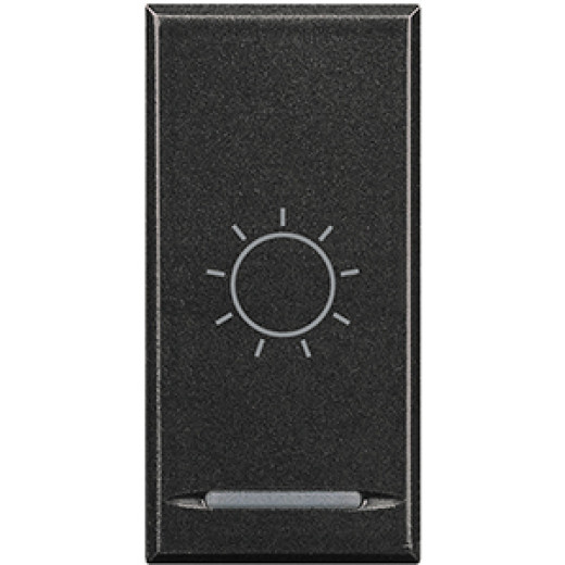 Axolute Клавиши с символами для системы автоматизации для 1 функции - 1 модуль, Лампа, цвет антрацит