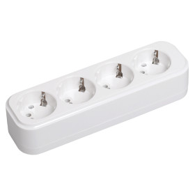 IEK Розетка переносная разб. К04 4 места CLASSIC