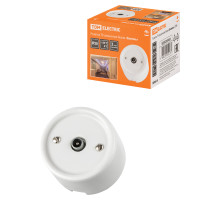 TDM Розетка TV оконечная белая «Болонь»