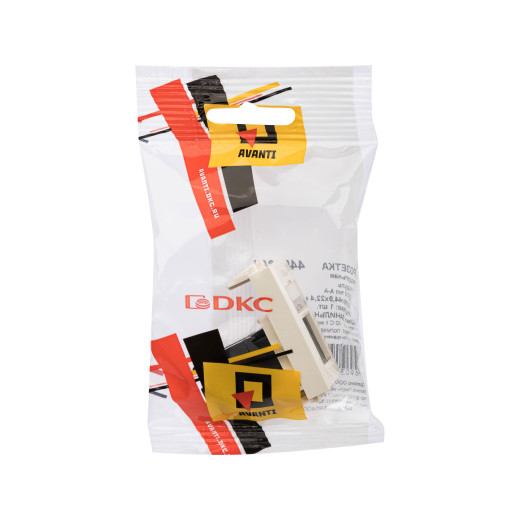 USB 3.0 розетка модульная, тип А-А, Avanti, ванильная дымка, 1 модуль