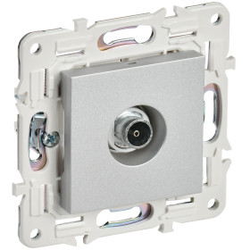 IEK SKANDY Серебряный Розетка TV оконечная SK-A12S