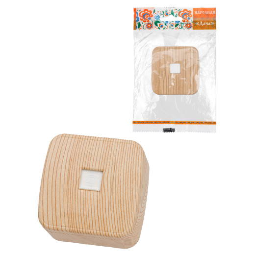 Розетка TФ (RJ-11) открытой установки IP20, сосна 