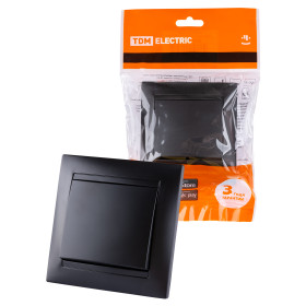 TDM Выключатель 1 кл. 10А графит 