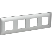 IEK SKANDY Серебряный Рамка 4-ая SK-F04S