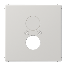 JUNG Крышка для 2-х гнезд (разъемов для громкоговорителей) светло-серая