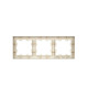 BRITE Рамка 3-мест. РУ-3-БрКр беж. IEK