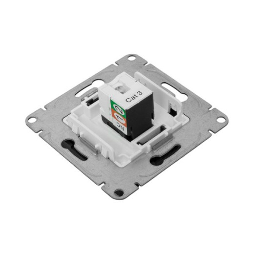 Механизм розетки RJ11, чёрный Эпика EKF