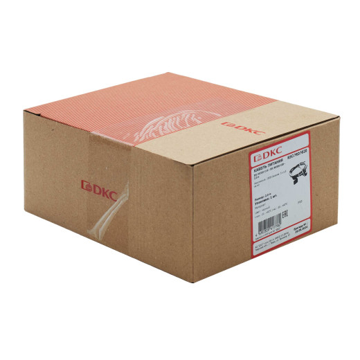 Кабель питания DKC, IEC320 С19 - IEC320 C20, 2,0м, 3x2,5мм
