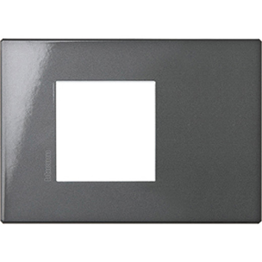 AXOLUTE Air рамка,итальянская модульность, 2 модуля, Антрацит