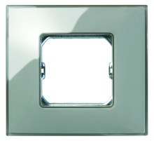 Simon 27 Neos Дымчатое стекло Рамка 2-ая