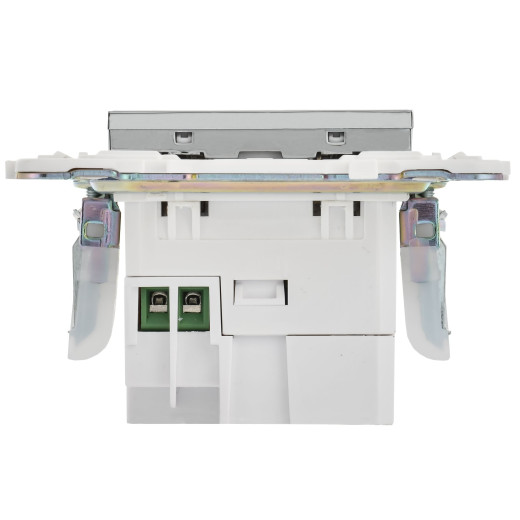 SKANDY Роз. USB A+C 18Вт SK-R13N никель IEK