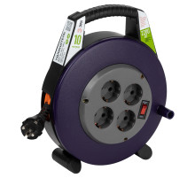 ЭРА Удлинитель силовой BPx-4e-3x1-10m в закрытом корпусе с заземлением с выключателем 4 розетки 10м ПВС 3x1мм2 10А