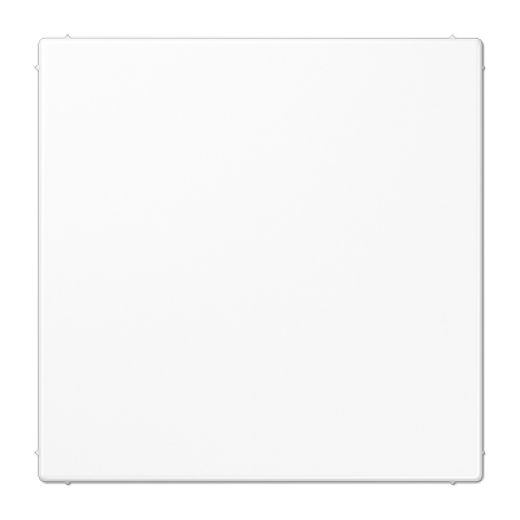 Крышка без отверстий, фиксация защёлкиванием, для произвольных вырезов (либо использование в качестве заглушки), возможно IP44, термопласт, белый, LS990