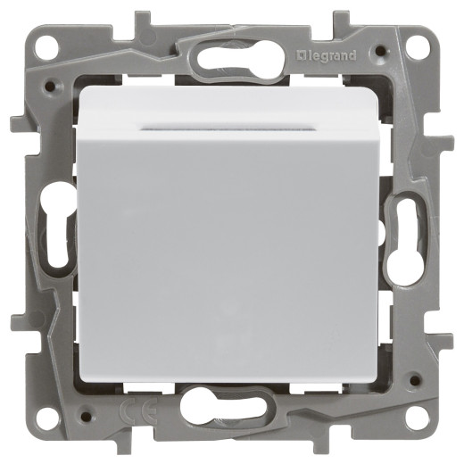 Выключатель карточный с подсветкой - Legrand Etika - с задержкой выключения 2А 250В винтовые зажимы - белый