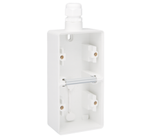 Niko Hydro Белый Рамка на 2 поста, вертик, 1 вход M20, с каб/вводом