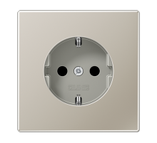 JUNG LS 990 Edelstahl Розетка Schuko 16A 250 B блестящий дуропласт
