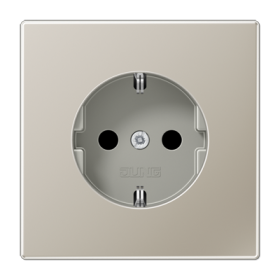 JUNG LS 990 Edelstahl Розетка Schuko 16A 250 B блестящий дуропласт