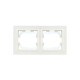 BRITE Рамка 2-мест. IP44 РУ-2-БрБ-44 бел. IEK