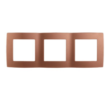 ЭРА 12-5003-14 Рамка на 3 поста, Эра12, медь (15/150/2400)