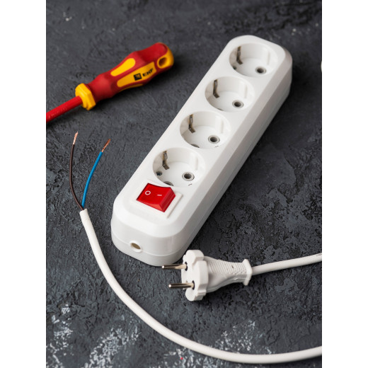 Колодка 4 гн. 16А 3,5кВт c выкл. с/з Эксперт EKF PROxima