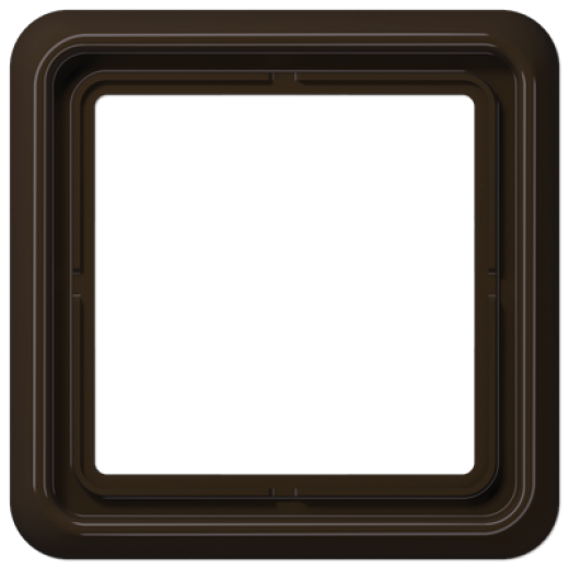 Рамка для вертикальной и горизонтальной установки, 1 пост, дюропласт, коричневый, CD500