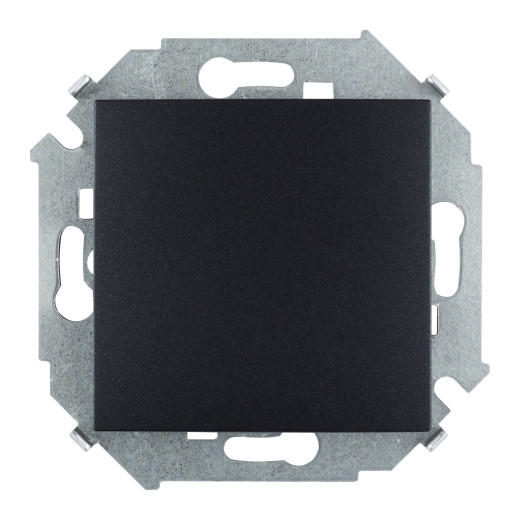 Одноклавишный выключатель, 16А, 250В, винт. зажим, графит