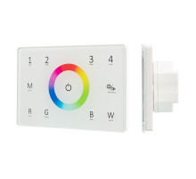 Arlight Панель Sens SMART-P85-RGBW White (230V, 4 зоны, 2.4G) (IP20 Пластик, 5 лет)