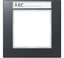 JUNG Рамка 1-кратная, матовый антрацит