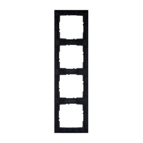Legrand/Daccord SUNO Темно-серый Рамка декоративная универсальная 4-постовая.