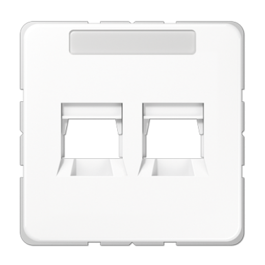 Крышка для 2-х модульных гнезд AMP 5KAT, белая