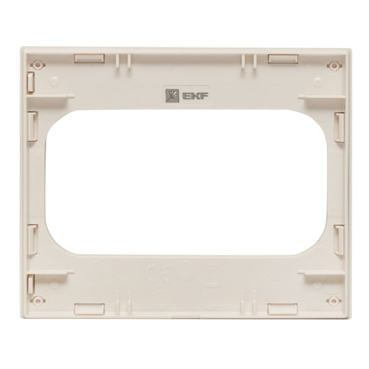 Стокгольм Рамка для розетки 2-местная белая EKF PROxima