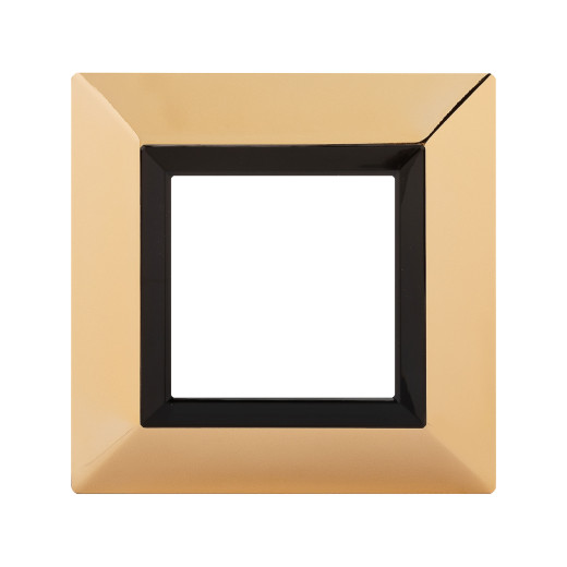 Рамка из металла 1 пост (2 мод.), Avanti, золотая