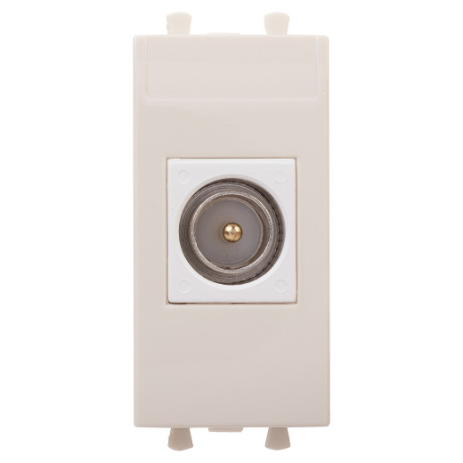 Розетка TV одиночная модульная, Avanti, ванильная дымка, 1 модуль