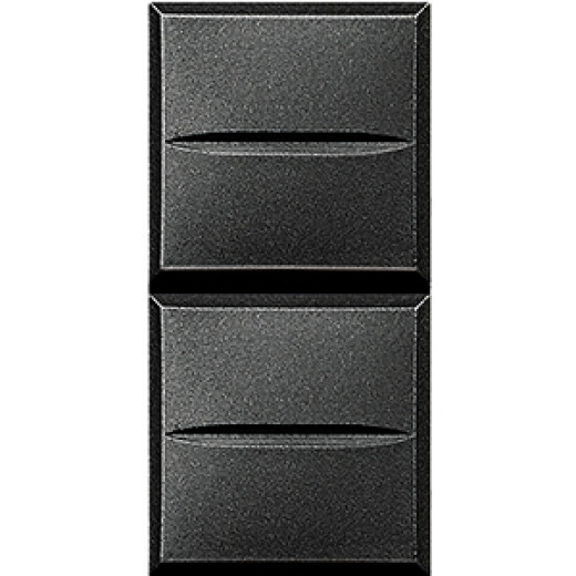 Axolute Кнопка двойная 1Р (NO) + 1Р (NO) 10 А 250 В~, цвет антрацит