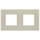SKANDY Рамка 2-мест. SK-F22B стекло беж. IEK