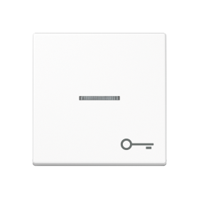 JUNG Клавиша с символом двери с подсветкой, белый