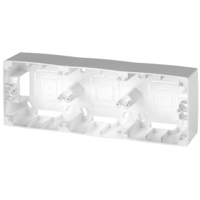 ЭРА 12-6103-03 Коробка наклад. монтажа 3 поста, Эра12, алюминий (5/50/400)