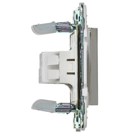 SKANDY Выключ. 1-кл. прох. с инд. 10А SK-V08N никель IEK