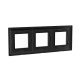 Рамка из металла 3 поста (6 мод.), Avanti, черная