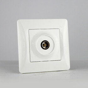 SPL TV розетка одиночная (белый)