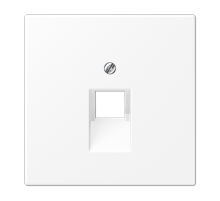 JUNG LS 990 Белый матовый Плата для одного модуля, фиксация винтом