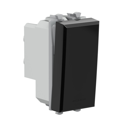 Инвертор модульный, Avanti, черный квадрат, 1 модуль